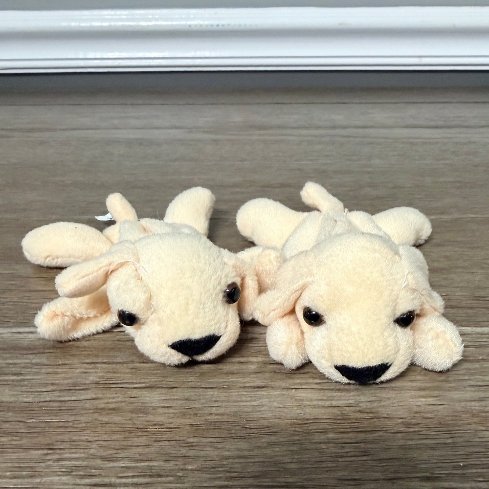 Set of 2 Vintage Cottonelle‎ Puppy Plush Labrador Retriever Mascot